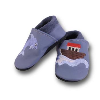 Lederpuschen Delfin & Arche